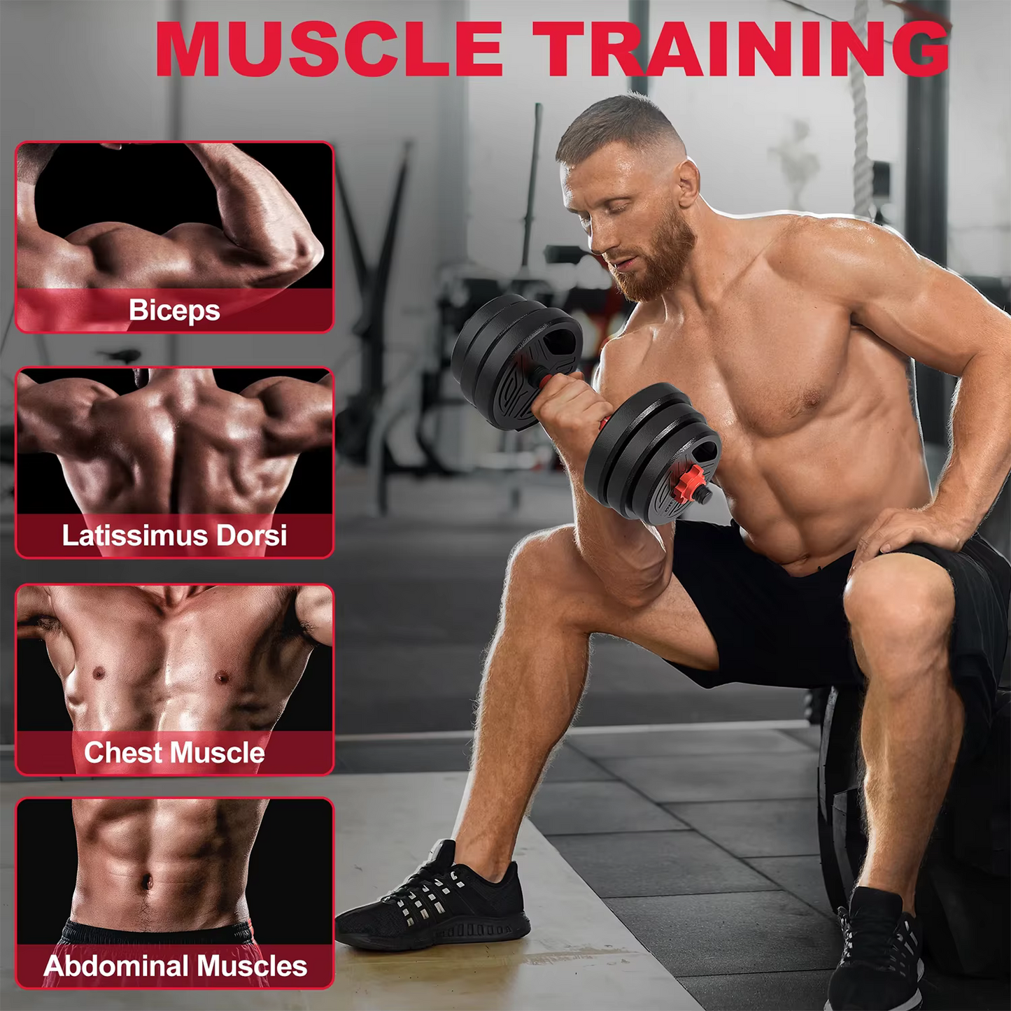 3-1 Adjustable Dumbbells 20KG